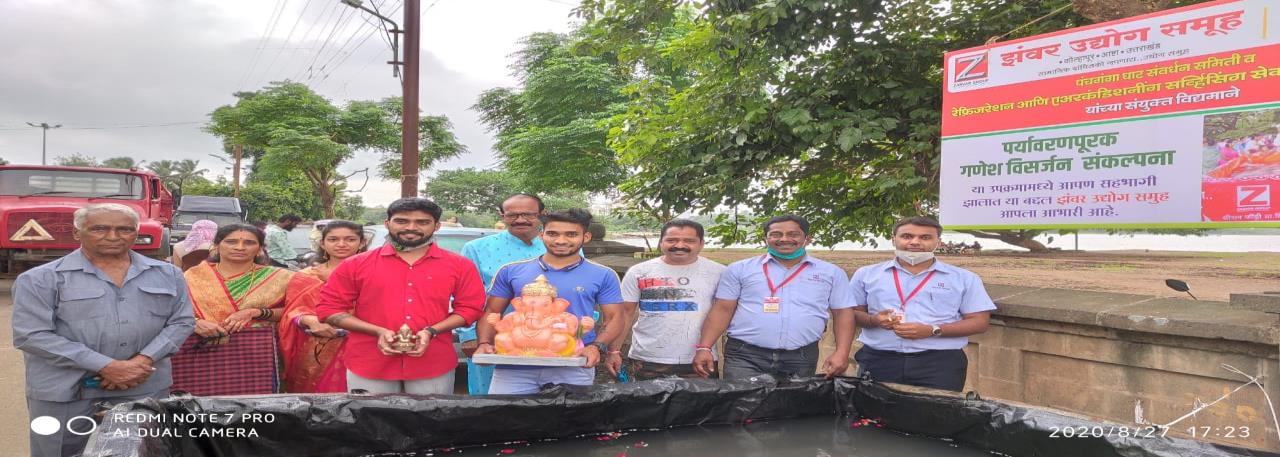 Eco-friendly Ganesh idol immersion initiative